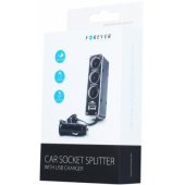 Car Socket Splitter + USB 500mAh
