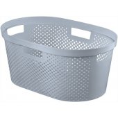 Basket Infinity iš perdirbtų medžiagų, pilkas, 40L, 59x39x27cm