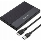 Aluminium Enclosure 2.5" SATA USB 3.0 Black 52277