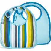 Built Śliniak Mess Mate Baby Blue Stripe 2 szt.