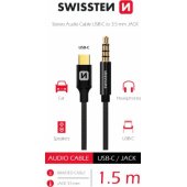 „Audio USB-C to 3,5 mm 1.5m Black“