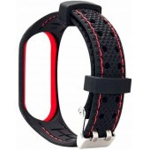 Lifestyle Strap Xiaomi Mi Band 5/ 6 Black/ Red