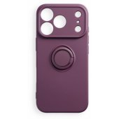 Silicone Ring Case with Stand iPhone 17 Pro Max/ 18 Pro Max Burgundy