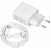 C-37 20W USB-C to Lightning cable / USB-A + USB-C White