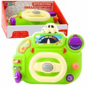 Interactive Steering Wheel For Kids Driving Simulator Lights Sounds Gr