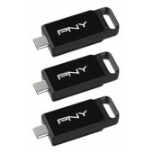 Elite 128GB USB-C 3.2 juoda 3 vnt.