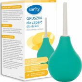 Sanity klizmos kriaušė nuo vidurių užkietėjimo su kaniule Nr. 5, 1 vnt.