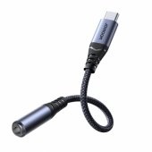 Adapter USB-C 3.5 mm mini jack black