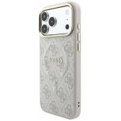 _8455236 Guess PU odos 4G su auksiniu rėmeliu reljefinis MagSafe dėklas, skirtas iPho