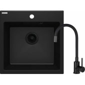 SINK GRANITE + MIXER ZQJNN103 BLACK