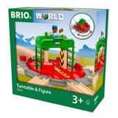BRIO locomotive turntable with control bridge - 33476
