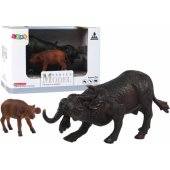 Afrikos zoologijos sodo gyvūnų buivolo jauniklio figūrėlė