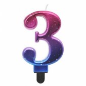 Cake Candle topper Number 3