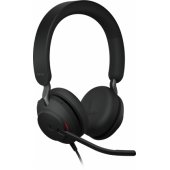Evolve2 40 USB-A MS Stereo Juoda