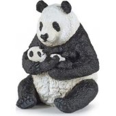 Figurka Papo Figurka Panda z młodym siedząca
