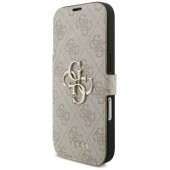 _8466375 Guess Book 4G dėklas su metaliniu logotipu, skirtas iPhone 18 Pro / iPhone 17 P