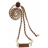 Chain / Rope with holder Glamour 80mm max width Brown