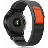 Nailoninis Garmin Fenix 5/ 6/ 6 Pro 7 juodai oranžinis