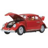 Jamara VW Beetle 1:18 nuotoliniu būdu valdomas die-cast, raudonas - 403030