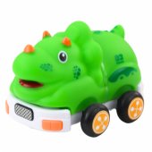 Nuotoliniu būdu valdomas RC automobilis mažyliams, dinozauras, žalias
