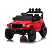 Jeep Rubicon DK-JWR558 24V raudona akumuliatorinė transporto priemonė