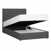 Continental bed LEIKO 140x200cm, grey