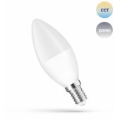 Išmanioji LED žvakės formos lemputė 5W E14 CCT+DIM Wi-Fi