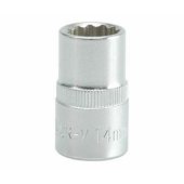 12-kampė galvutė, CrV, 1/ 2" 14mm
