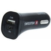 Car Сharger PD / 2.4 30W + Micro USB Cable Black