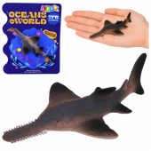 Fish Rubber Swordfish Figurine Stretchable Realistic Ocean Fish 15cm
