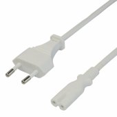 Power cable CEE 7/ 16 - C7 3m white