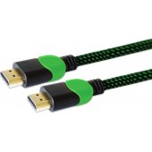 *HDMI cable GCL-03 1.8m, v2.0, green braided