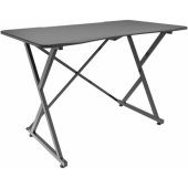Žaidimų stalas kompiuteriui su kampiniu ergonominiu kraštu juodas 108460