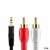RF034 3,5 mm <-> 2 x RCA 5m
