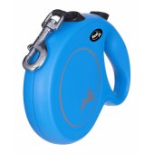 Flexi automatinis pavadėlis New Classic juostinis - L 8 m mėlynas, iki 50 kg