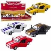 Classic Car With Pull-Back Drive, Metal Opening Doors, 1:32 Mix