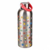 Super Mario Metal Water Bottle whit Carry Loop