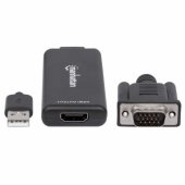 Manhattan VGA and USB audio to HDMI M/ F converter adapter 1080
