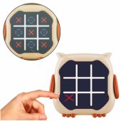 Electronic Game 3in1 Tic Tac Toe Memory Owl Beige