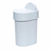 Trash Bin JUNIOR 8009 02 4,8 L White