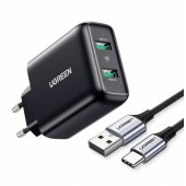 10216 Fast Charger 18W Black