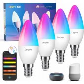 _8468894 LEPRO BC1-EU-4 C37 RGBCW Wi-Fi LED lemputė
