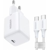 X513 30W GaN 1x USB-C + 1m USB-C Cable White