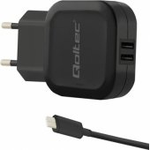 Charger 17W 5V 3.4A 2xUSB + USB-C