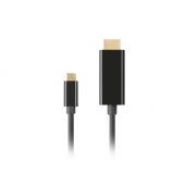 Cable USB-C M - HDMI M 4K 60Hz 0.5m Black
