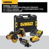 Dewalt DEWALT 18 V 76 mm pjovimo įrankis 2x1,7 Ah POWERSTACK DCS438E