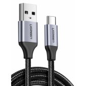 60127 Nickel-plated 2.4A USB-C cable QC3.0