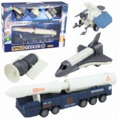 Space Set Rocket Shuttle Satellite Transport Vehicle
