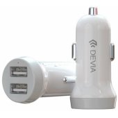 Smart series car charger suit for Lightning (5V3.1A,2USB) white