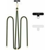 C7S Rope Crossbody Strap Green/ Gold